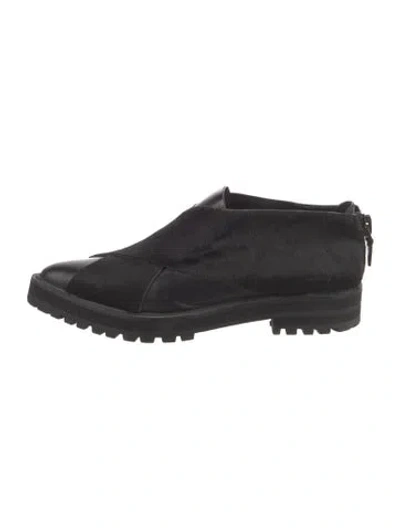 Pre-owned Proenza Schouler Ponyhair Mules In Black