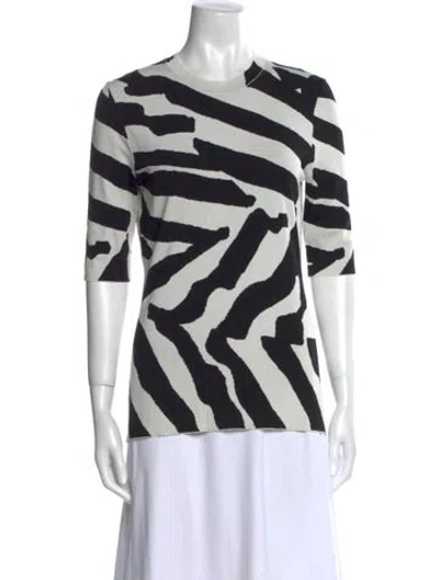 Pre-owned Proenza Schouler Printed Cowl Neck T-shirt In Multi