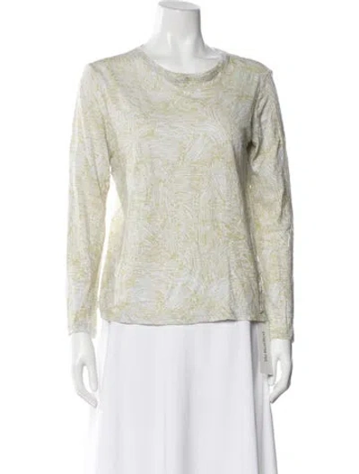 Pre-owned Proenza Schouler Printed Crew Neck T-shirt In Neutral