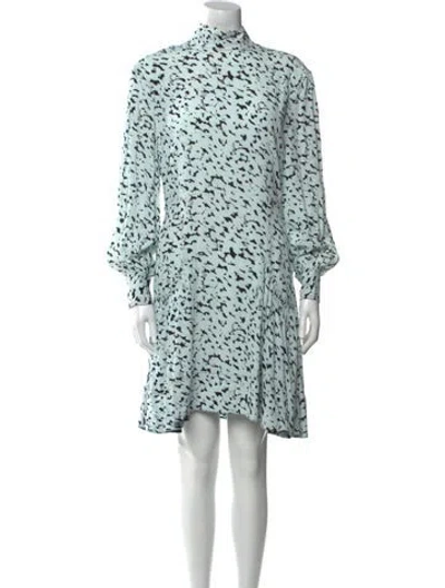 Pre-owned Proenza Schouler Printed Knee-length Dress In Blue