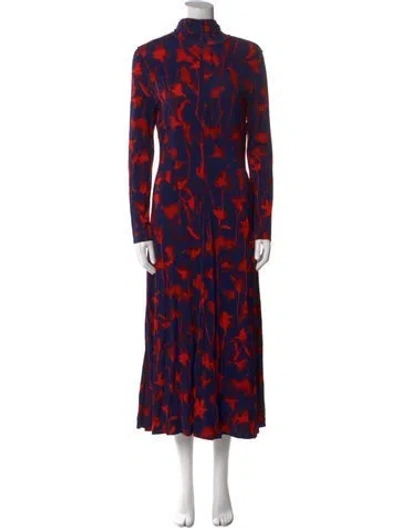 Pre-owned Proenza Schouler Printed Long Dress In Multi