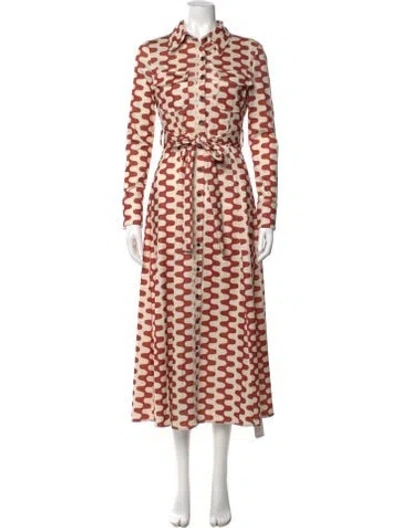 Pre-owned Proenza Schouler Printed Long Dress In Multi