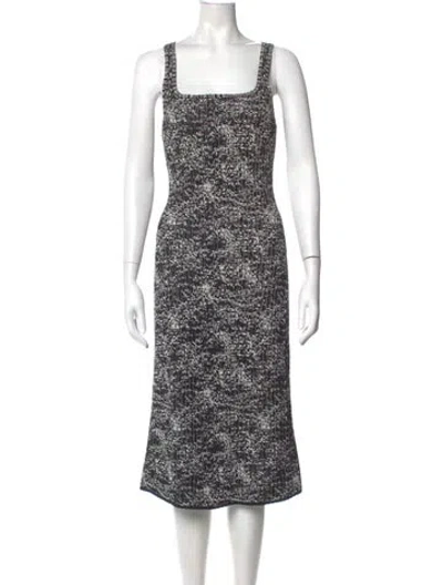 Pre-owned Proenza Schouler Printed Midi Length Dress In Multi