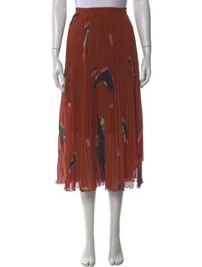 Pre-owned Proenza Schouler Printed Midi Length Skirt In Multi