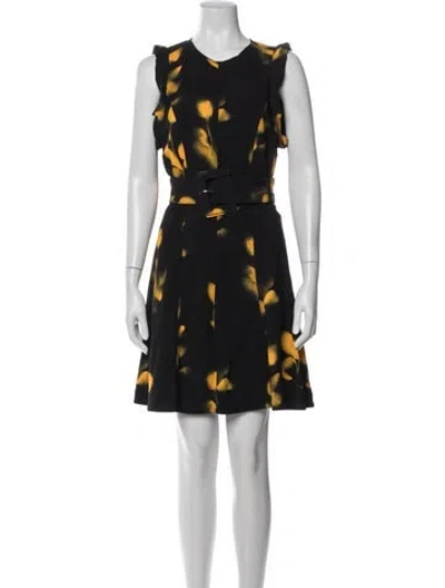 Pre-owned Proenza Schouler Printed Mini Dress In Blue