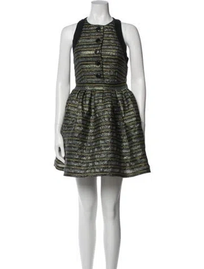 Pre-owned Proenza Schouler Printed Mini Dress In Multi