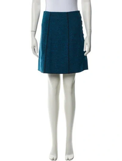Pre-owned Proenza Schouler Printed Mini Skirt In Blue