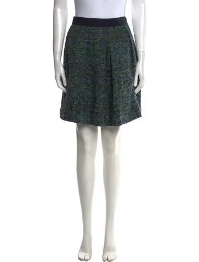 Pre-owned Proenza Schouler Printed Mini Skirt In Blue