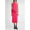 Proenza Schouler Priya Draped Bi-stretch Cotton Nylon Dress