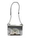 Proenza Schouler Ps1 Mini Shoulder Bag In Silver Metallic Calfskin Leather In Silver