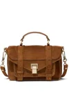 Proenza Schouler Ps1 Tiny In Soft Suede In Brown