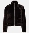Proenza Schouler Pswl Shearling Jacket In Brown