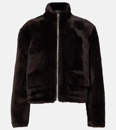 Proenza Schouler Pswl Shearling Jacket In Brown