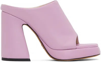 PROENZA SCHOULER PURPLE FORMA PLATFORM SANDALS