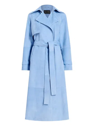 Proenza Schouler Ramona Coat In Blue