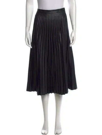 Pre-owned Proenza Schouler Raw-edge Trim Midi Length Skirt In Black