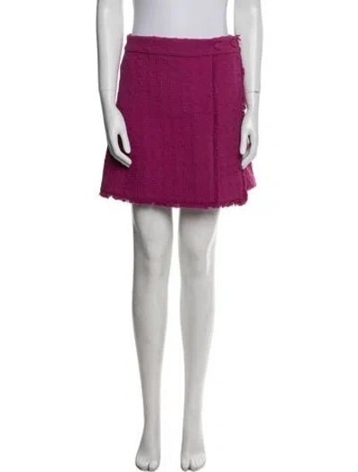 Pre-owned Proenza Schouler Raw-edge Trim Mini Skirt In Pink