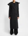 Proenza Schouler Reed Coat In Charcoal Melange