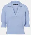Proenza Schouler Reeve Cotton Knit Polo Shirt In Blue
