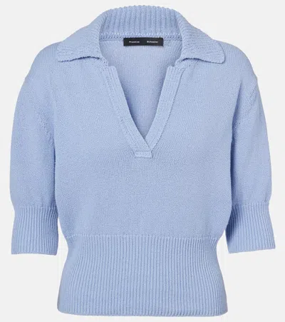 PROENZA SCHOULER REEVE COTTON POLO SHIRT