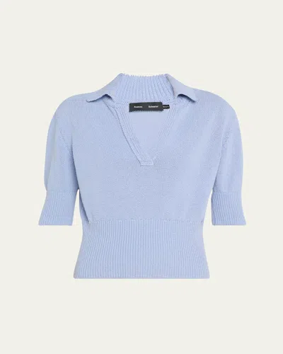 PROENZA SCHOULER REEVE POLO KNIT TOP