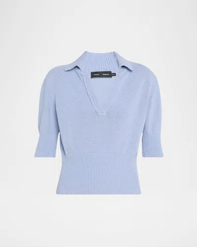 PROENZA SCHOULER REEVE POLO KNIT TOP
