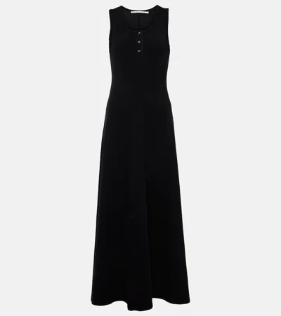 Proenza Schouler Rey Cotton-blend Jersey Maxi Dress In Black