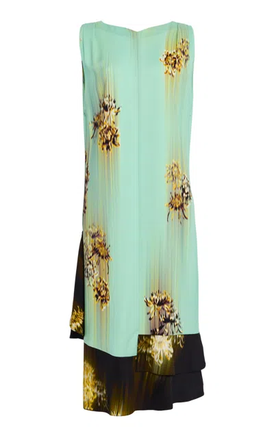 Proenza Schouler Rhetta Printed Midi Dress In Multi