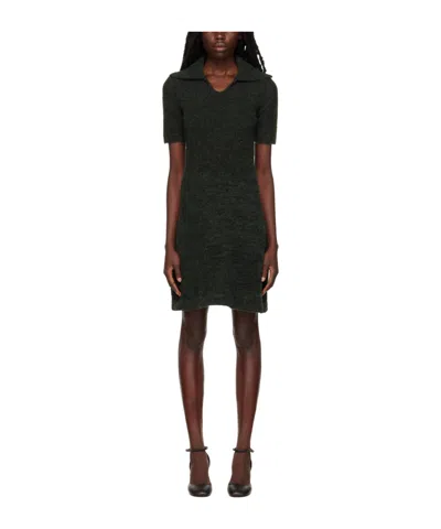 Proenza Schouler Rib Knitted Mini Dress In Black