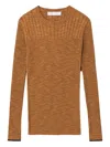 Proenza Schouler Ribbed Open-back Top In Brown