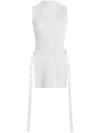 Proenza Schouler Rita Rib Knit Top In Off White In White