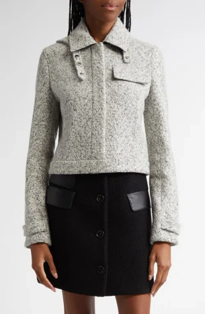 Proenza Schouler Rivers Jacket In Black/off White