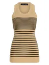 Proenza Schouler Roberts Striped Stretch-knit Tank In Brown