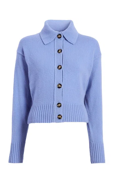 Proenza Schouler Rocio Cashmere Cardigan In Blue