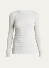 PROENZA SCHOULER ROGER GAUZY JERSEY LONG-SLEEVE T-SHIRT