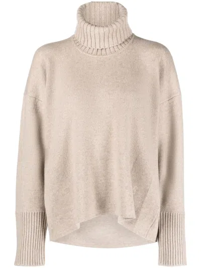 Proenza Schouler Roll-neck Wool-blend Jumper In Neutrals