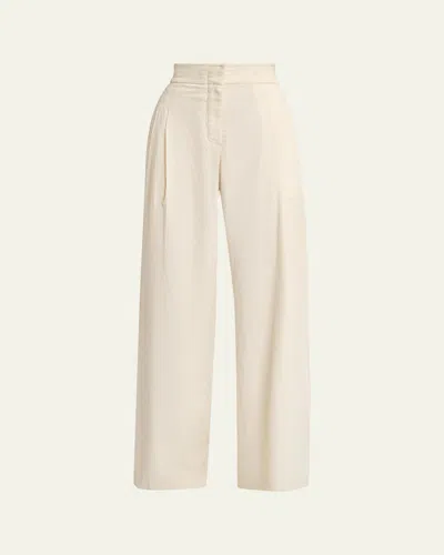 Proenza Schouler Rosalie Wide-leg Corduroy Pants In Neutral