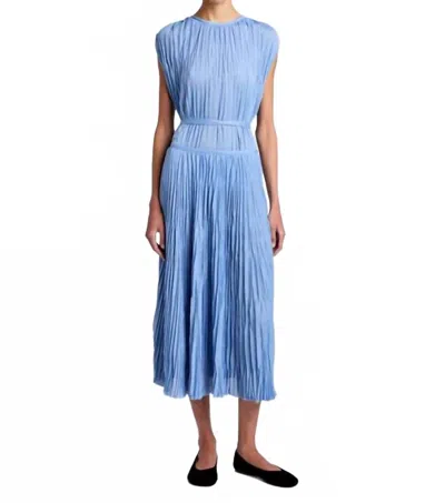 Proenza Schouler Rosalyn Midi Skirt In Pool In Blue