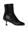 Proenza Schouler 65mm Tee Leather Ankle Boots In Black