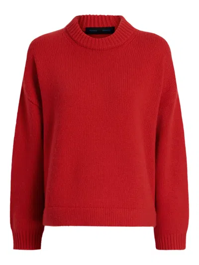 Proenza Schouler Round-neck Cashmere Sweater In Red