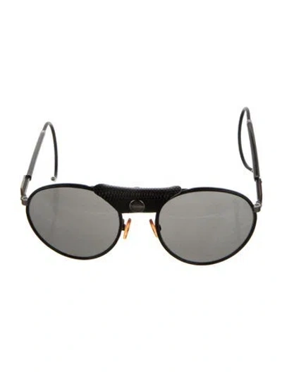 Pre-owned Proenza Schouler Round Tinted Sunglasses In Black