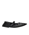Proenza Schouler Black Glove Mary Jane Ballerina Flats In Black