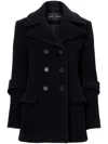 Proenza Schouler Rowen Coat In Eco Double Face Wool In Black