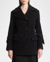 Proenza Schouler Rowen Coat In Eco Double Face Wool In Black