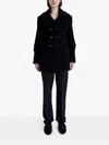 Proenza Schouler Rowen Coat In Eco Double Face Wool In Black