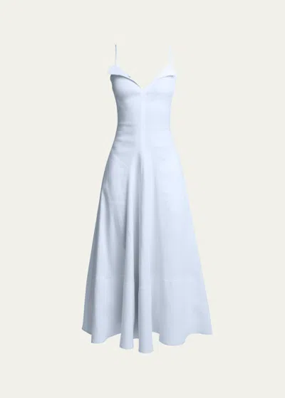 Proenza Schouler Ruby Sleeveless Maxi Dress In Blau