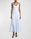 Proenza Schouler Ruby Sleeveless Maxi Dress In Sky Blue