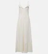 Proenza Schouler Ruby Linen-blend Midi Dress In White