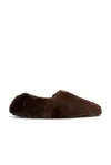 Proenza Schouler Ruched Tee Slipper In Brown