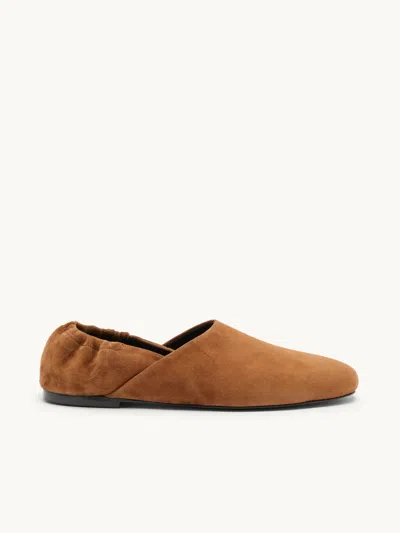 Proenza Schouler Ruched Tee Slippers Rust It39 In Brown